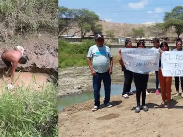 Crisis hídrica en Piura: desesperados vecinos se ven obligados a extraer agua del subsuelo