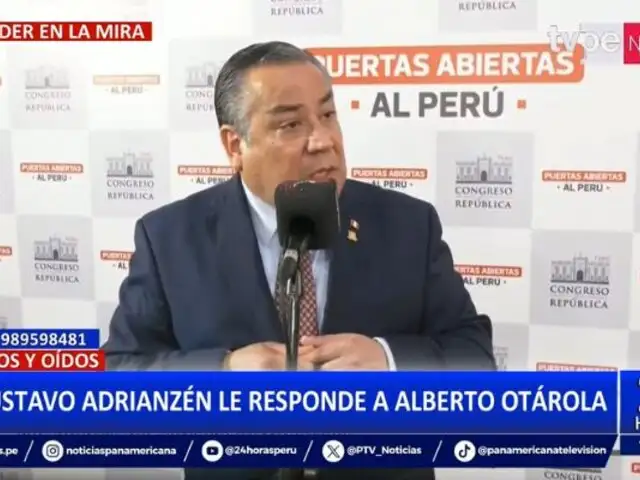 Gustavo Adrianzén responde a Alberto Otárola por supuesto "premier en la sombra"