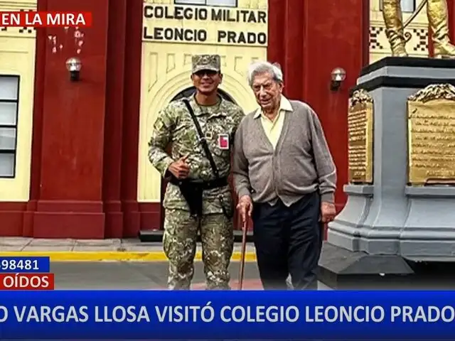 Mario Vargas Llosa regresa a colegio que inspiró su obra “La ciudad y los perros”