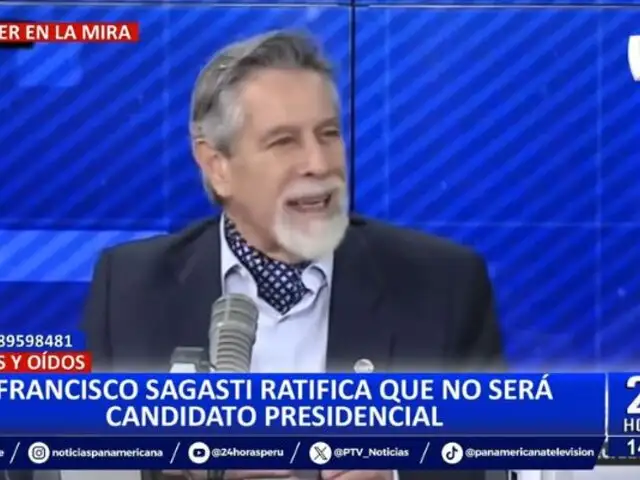 Francisco Sagasti ratifica que no será candidato presidencial en el 2026: "Tengo 80 años"