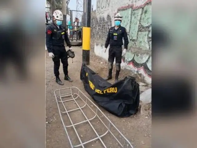 SJL: hallan cuerpo carbonizado de un hombre bajo puente que cruza el río Rímac