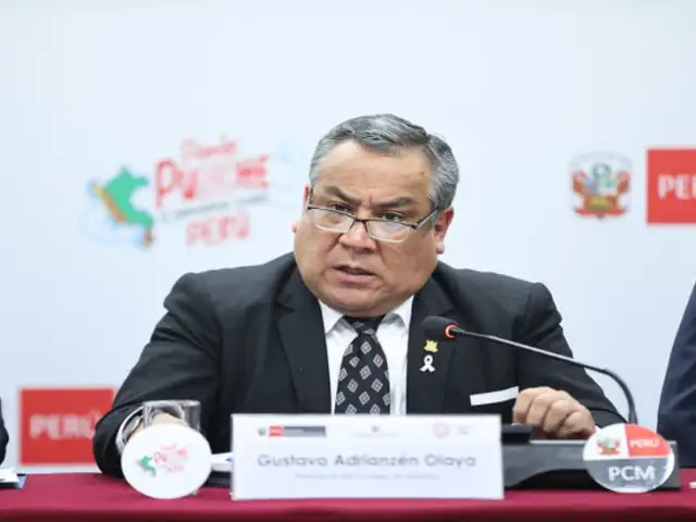 Gustavo Adrianzén al Congreso: “Es momento de manteneros unidos en beneficio del Perú”