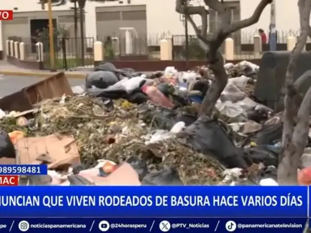 Rímac: Vecinos denuncian que viven rodeados de basura desde hace varios días