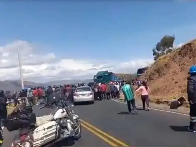 Bloquean vía Interoceánica: mineros de Ayacucho se suman a protesta exigiendo ampliación del Reinfo