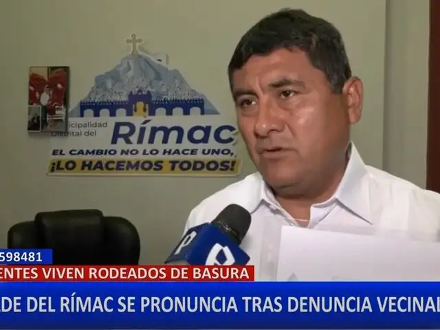 Acumulación de basura en el Rímac: alcalde señala deuda de 8 millones con empresa de limpieza