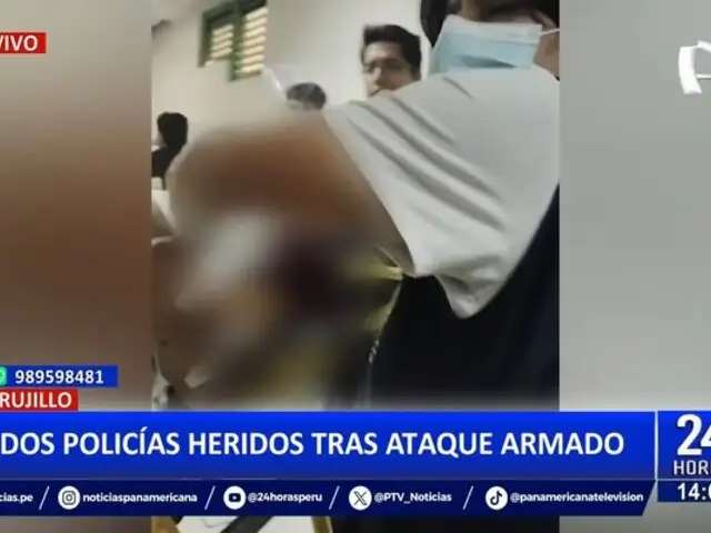 Tragedia en Trujillo: dos policías heridos tras ataque armado