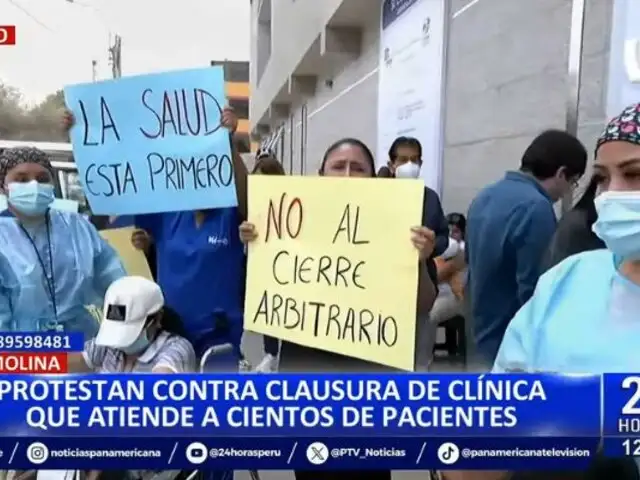 La Molina: Vecinos y pacientes protestan contra clausura de clínica