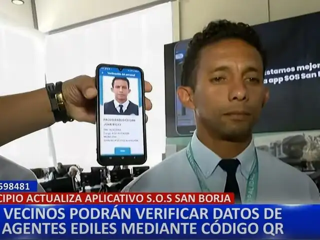 San Borja implementa código QR para verificar la identidad de agentes municipales