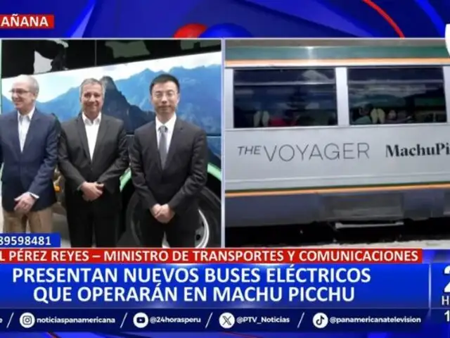 Cusco: Presentan nuevos buses eléctricos que operarán en Machu Picchu