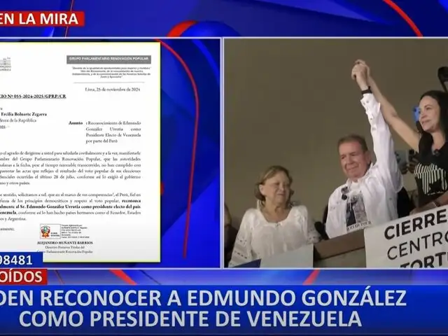 Congreso: piden al gobierno reconocer a Edmundo González como presidente electo de Venezuela