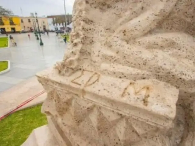 Descubren inscripciones históricas en el Monumento a la Libertad de Trujillo