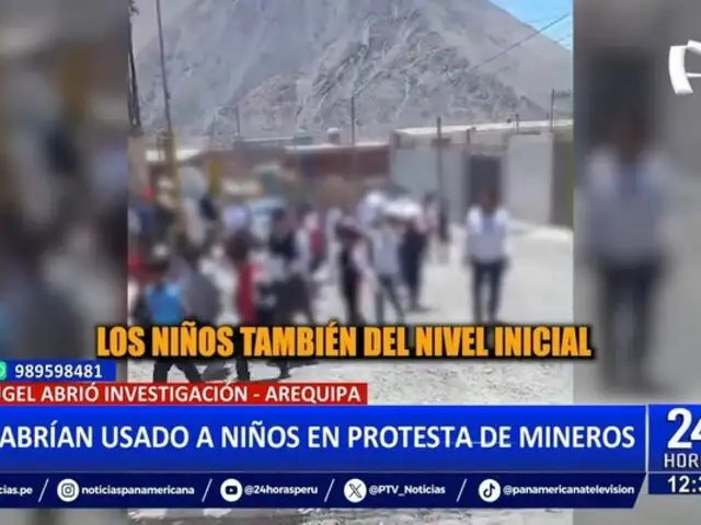 UGEL investiga participación de escolares en protestas de mineros artesanales en Arequipa