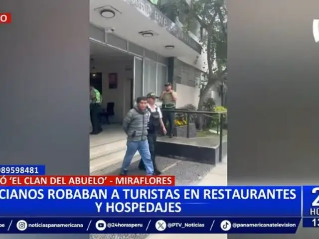 Cayó "El Clan del Abuelo" en Miraflores: Adultos mayores robaban a turistas en restaurantes