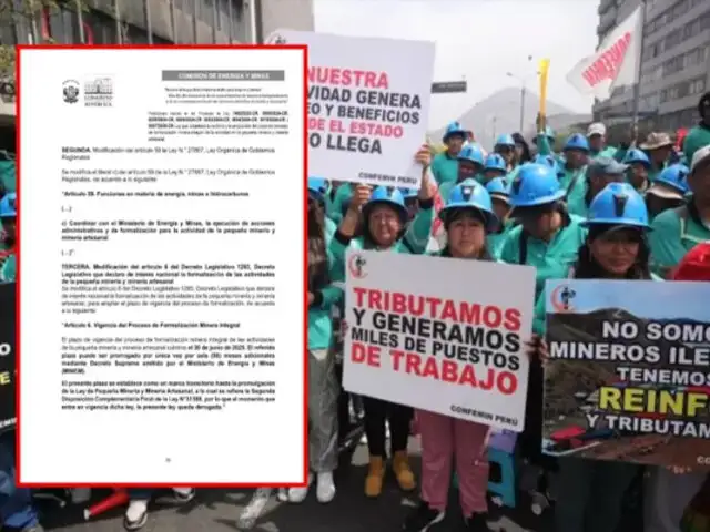 Comisión de Energía y Minas: presentan predictamen que reduce a 6 meses ampliación del Reinfo