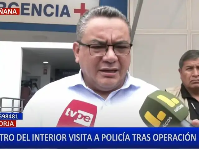 Ministro del Interior exige prisión para delincuentes que balearon a policía en San Borja