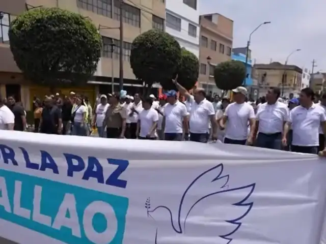 Callao: vecinos y autoridades marchan por la paz ante ola de criminalidad