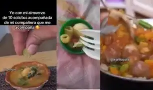 Viral: usuarios utilizan audio del ‘menú de 10 soles de Dina Boluarte’ para presentar comida miniatura