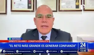 Ernesto Álvarez sobre nuevo presidente del Poder Judicial: "El reto más grande es generar confianza"