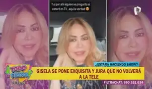 Gisela Valcárcel descarta regreso a la televisión: "No estaré en ningún canal por ahora"