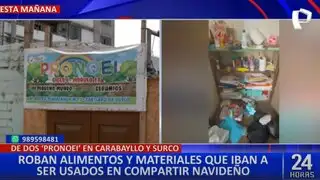 Delincuentes roban alimentos y juguetes de Pronoei en Surco