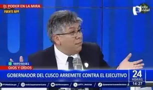 Gobernador de Cusco arremete contra ministro de Cultura y asegura que el Ejecutivo "no tiene cerebro"