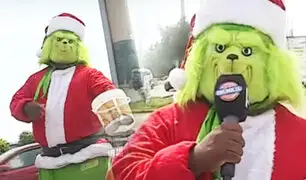 Conozca al Grinch repara pistas en SJM que sí ama la navidad