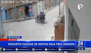 Juliaca: violento choque de motos deja 3 heridos