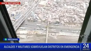 Estado de Emergencia: alcaldes de Lima Norte sobrevuelan zonas con altos índices de inseguridad