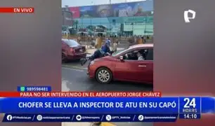 ¡Indignante! chofer arrastra a inspector de la ATU en el aeropuerto Jorge Chávez