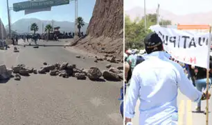 Moquegua: por sexto día consecutivo bloquean carretera en protesta por la contaminación de ríos