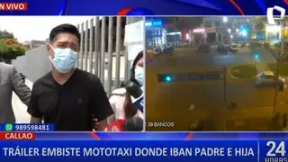 Tráiler embiste mototaxi y causa la muerte de una menor en Ventanilla