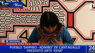 Artesanas Shipibo-Konibo presentan su arte kené en feria cultural en Cantagallo