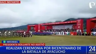 Conmemoran Bicentenario de la Batalla de Ayacucho en la Pampa de la Quinua