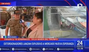 VMT: Extorsionadores detonan explosivos en mercado Nueva Esperanza