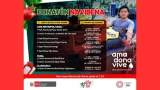 Minsa lanza campaña "Donatón Navideña" para fomentar donación voluntaria de sangre