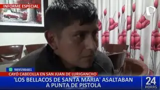 Capturan a líder de la banda "Los Bellacos de Santa María" en SJL