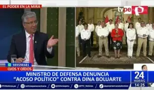 Ministro de Defensa denuncia "acoso político" contra Dina Boluarte