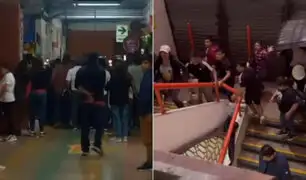 Cercado de Lima: más de 10 detenidos deja violento enfrentamiento entre comerciantes de una galería