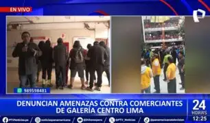 Denuncian amenazas contra comerciantes de galería Centro Lima