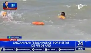 Tumbes: lanzan plan "Beach Police" para garantizar la seguridad en playas