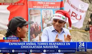 Aníbal Torres: Expremier reaparece en chocolatada navideña