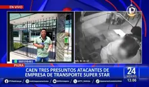 Piura: capturan a extorsionadores que dispararon contra bus de transporte público