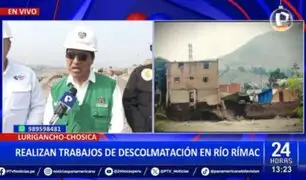 Lurigancho-Chosica: Realizan trabajos de descolmatación en el Río Rímac