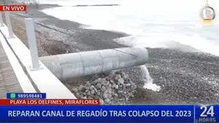 Miraflores: reparan canal de regadío en playa de los Delfines