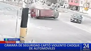 Impactantes imágenes muestran violento choque en Trujillo