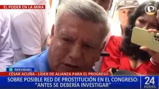 César Acuña sobre presunta red de prostitución en el Congreso: "No se puede afirmar sin pruebas"