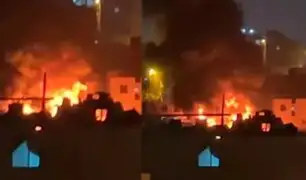 Incendio en San Martín de Porres alarma a vecinos en plena Nochebuena