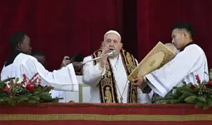 Papa Francisco en su mensaje de Navidad pide terminar con la guerra en Ucrania y el Oriente Medio