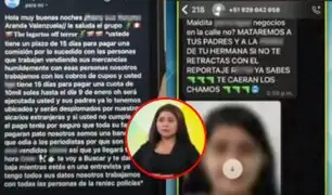 Extorsionan a reportera de Panamericana tras enlace en vivo: "Los Lagartos del Terror" le piden S/10 mil