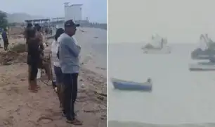 Fuertes oleajes: pescadores artesanales siguen varados mar adentro tras intentar salvar sus botes